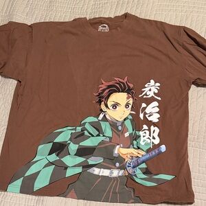 Demon Slayer Tanjiro Anime Graphic Tee Manga Shirt XL NEW